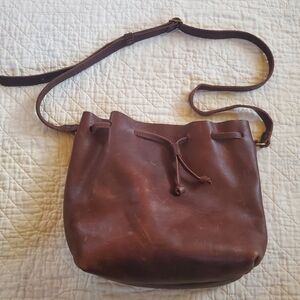 Portland Leather Bucket Bag